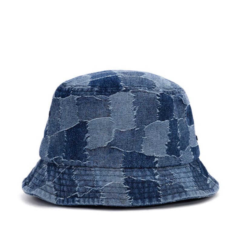 BLACKBLOND BBD Patchwork Denim Bucket Hat (Blue)