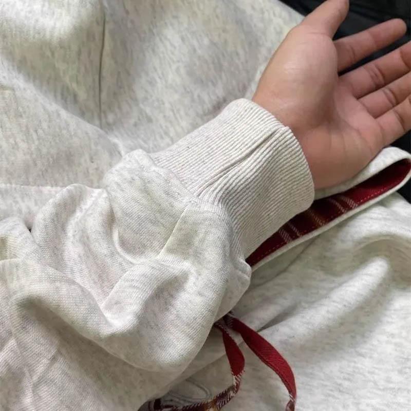 Sweatshirt for Women Cotton Oversize Hooded Fleece Thickened Loose Round Neck Casual Pullover Long Sleeve Top Sweatshirt