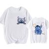 Hip Hop Shirt EU Size Unisex Disney Lilo Stitch Cartoon T Shirt Stitch Cute Unisexga Tshirt Yk Graphic Tshirt Top Tees Clothes