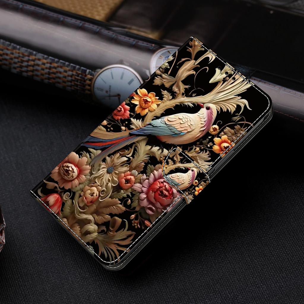 For Samsung Galaxy A25 5G (Global) (161.0 x 76.5 x 8.3mm) Case Wallet Scratch-resistant Phone Stand Cover