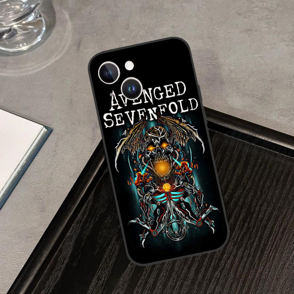 Avenged Sevenfold V2 Full Phone Case For Iphone 16 15 11 13 14 Pro Max 7 8 Plus X Xr Xs Max 12mini Black Shell Cover Case