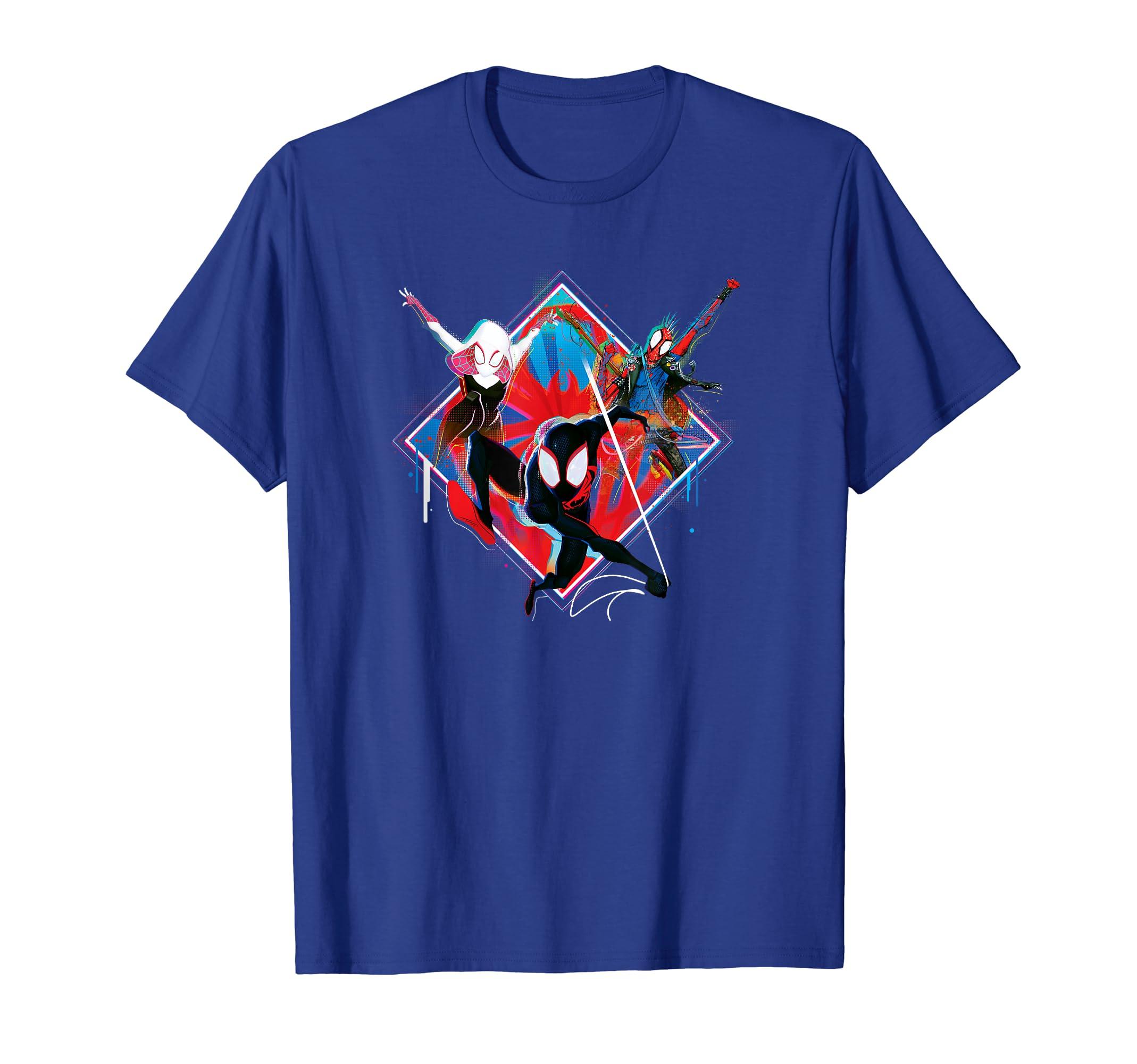 

Marvel Spider-Man: Into the Spider-Verse Part 1 Spider Trio T-Shirt