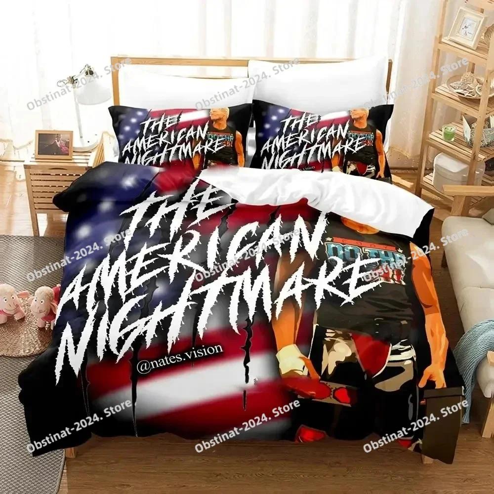 Cody Rhodes American Nightmare Bedding Set Printed Bed Set With Pillowcase Duvet Cover Soft Single Double Queen Super King Size