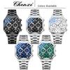 CHENXI Men Multifunction Quartz Watches Chronograph Waterproof Fashion Calendar Men's Luminous Watch