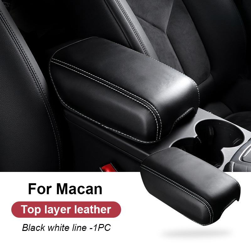 

For Porsche Mancan 2014-2024 2023 Car Suede Armrest Box Cushion Cover Interior Center Console Armrest Protective Pad Shell Case