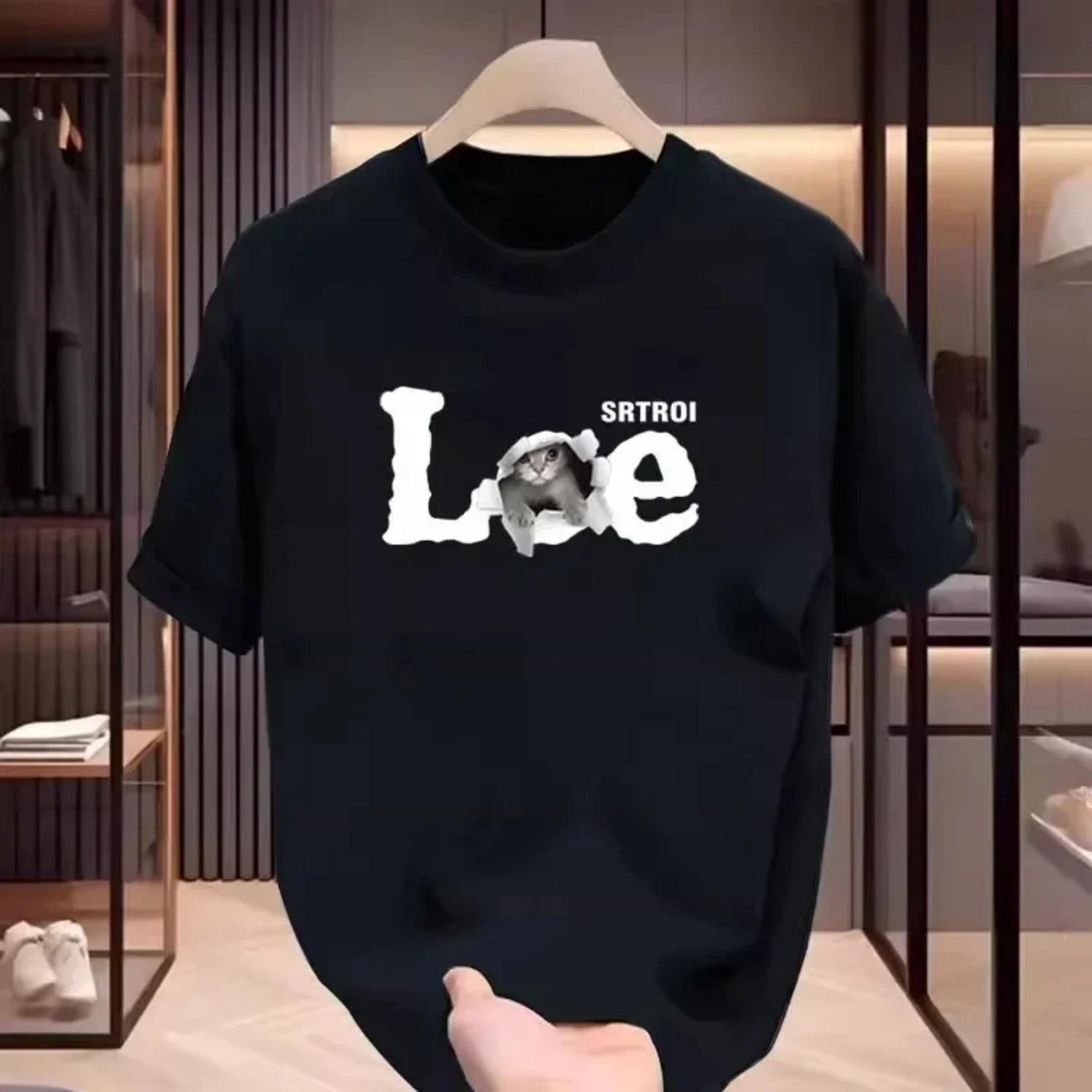 2025 Women s Casual T-shirts Letter Printed T-shirts Sports Tops Breathable and Comfortable Streetwear Fashion Women s Clothing S
