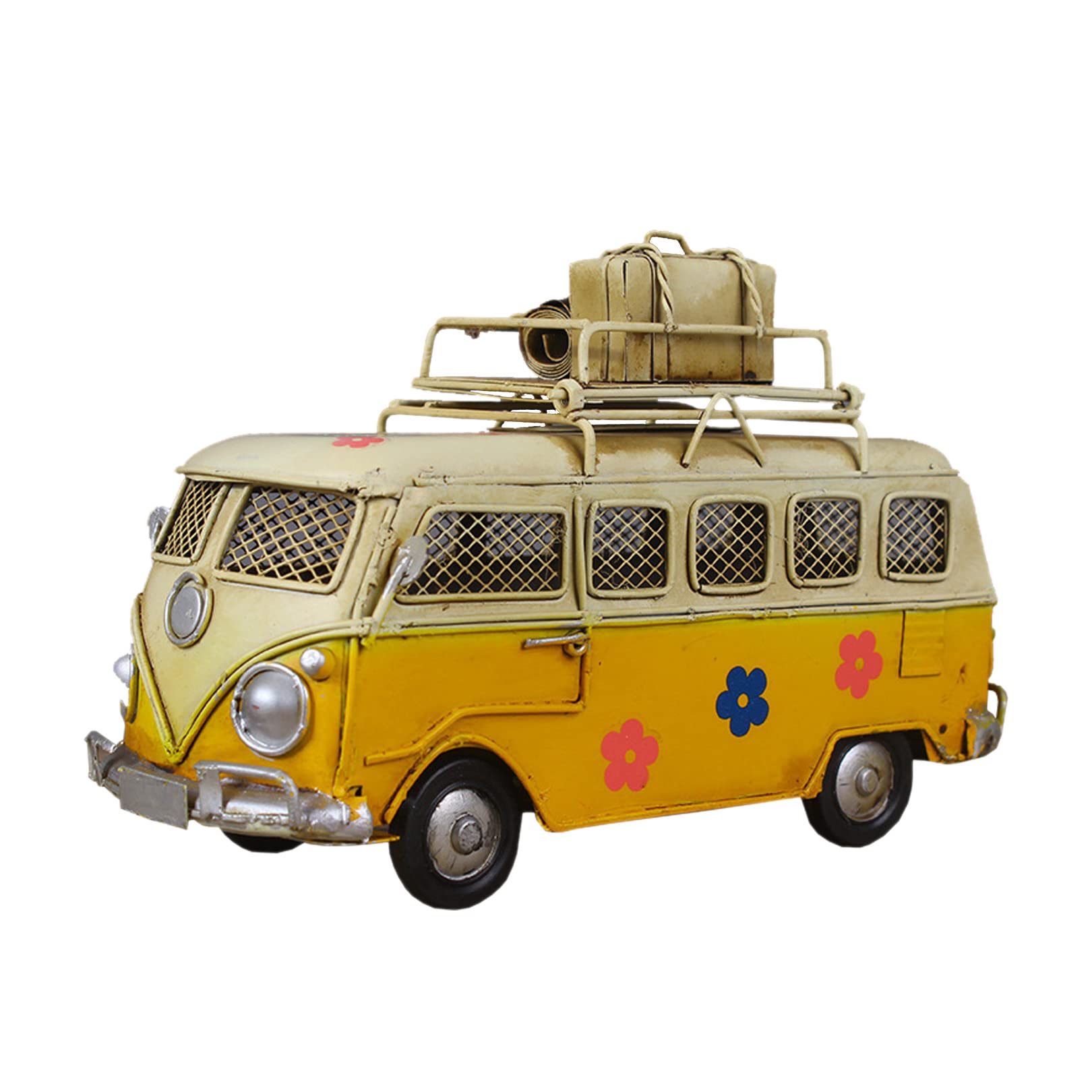 

ПИЕНСЕ Копилка Американский Старый Антикварный Винтажный Автомобиль Автобус Объект Интерьер Модель Серф Веселые Товары (желтый)