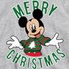 Disney Childrens/Kids Mickey Mouse Christmas Jumper Heather Hoodie