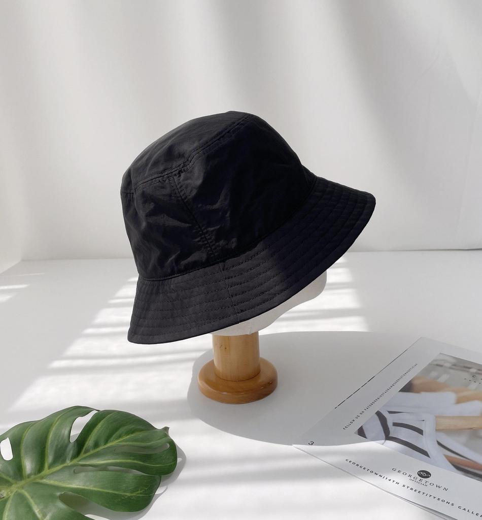 Women's and Men's Daily Solid Rustling Bucket Hat