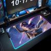 pela honkai star Mouse Pad RGB Gaming Mousepad Big LED Pad PC Desk Mat Luminous Mouse Pad Large Keyboard Mats Table Rug With