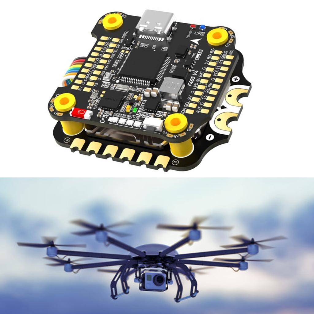 FPV Flight Controller Stack F405 V4 With 60A 4in1 ESC, Wireless