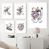 Anatomisches Innenohr, Leinwandmalerei, Audiologie, Cochlea, nordische Poster und Drucke, Wandkunst, Bilder für medizinische Klinik, Dekor, kein Rahmen