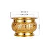 Brass Candle Holder Candle Butter Simulated candlestick Living Room Buddha Hall Candle Holder Handicraft Feng Shui  Home Decor