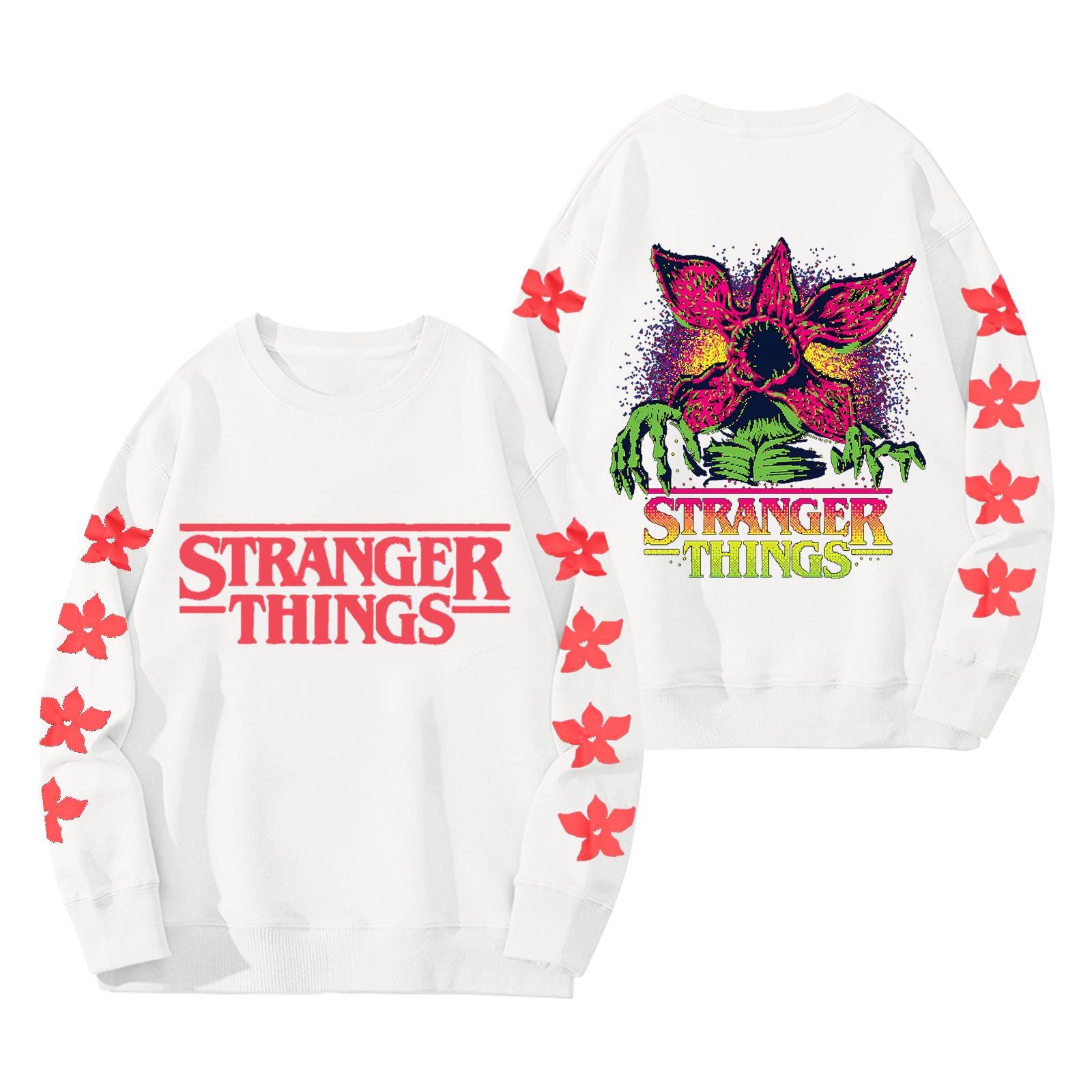 

Женский модный и повседневный свитшот с длинным рукавом, круглым вырезом и принтом XXL белый