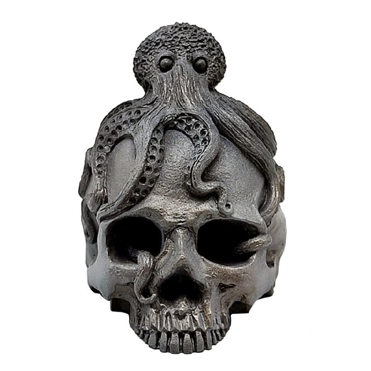 Octopus Skull Decoration 3D Candle Soap Mould DIY Candle Epoxy Handmade Mold