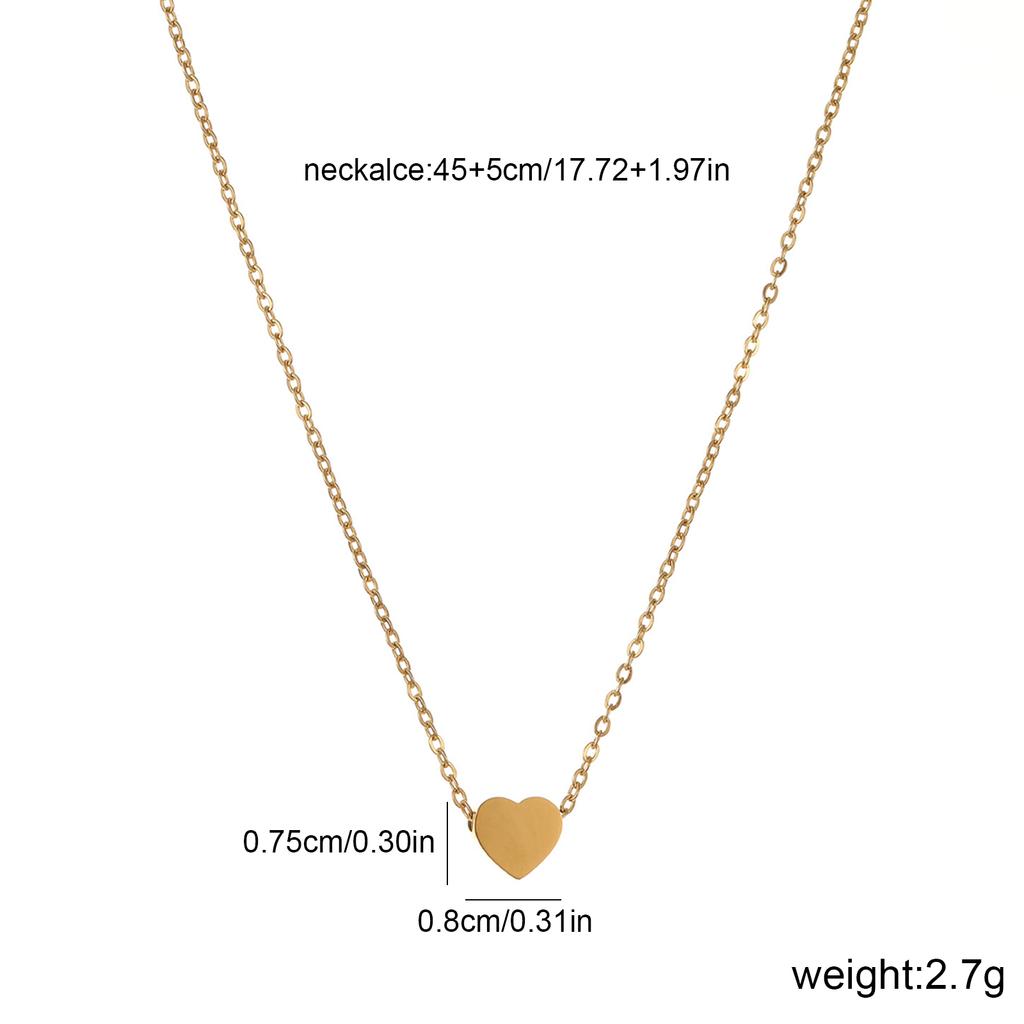 Metal Heart Pendant Multi-Purpose Stylish Clavicle Neck Chain Wear Resist All-Match Pendant Choker for Dark Party Wearing Decor