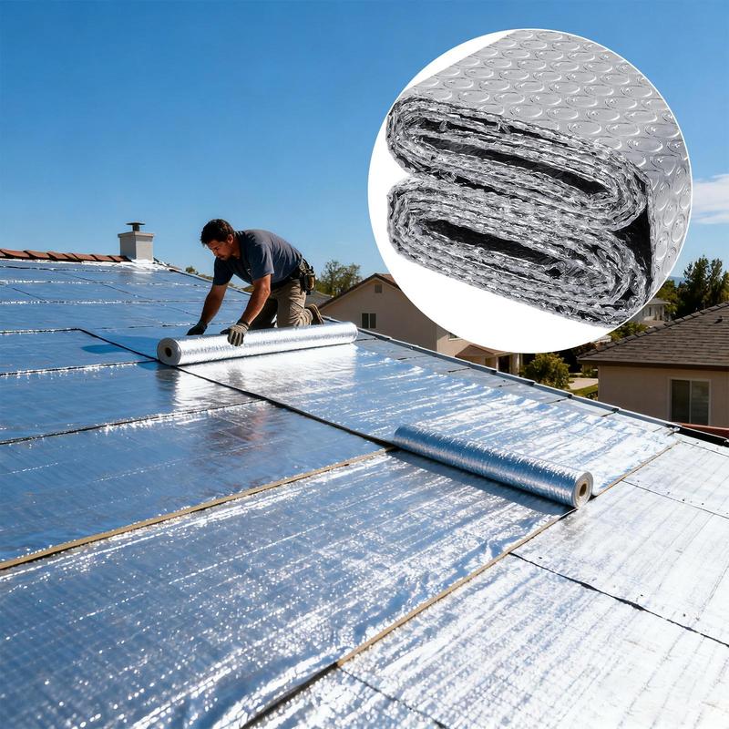 Raam Hitteblokker Waterdicht Thermisch Bellenisolatieplaat Dubbel Reflecterend Isolatie Rol Voor Camper Dak Garagedeur Vrachtwagen