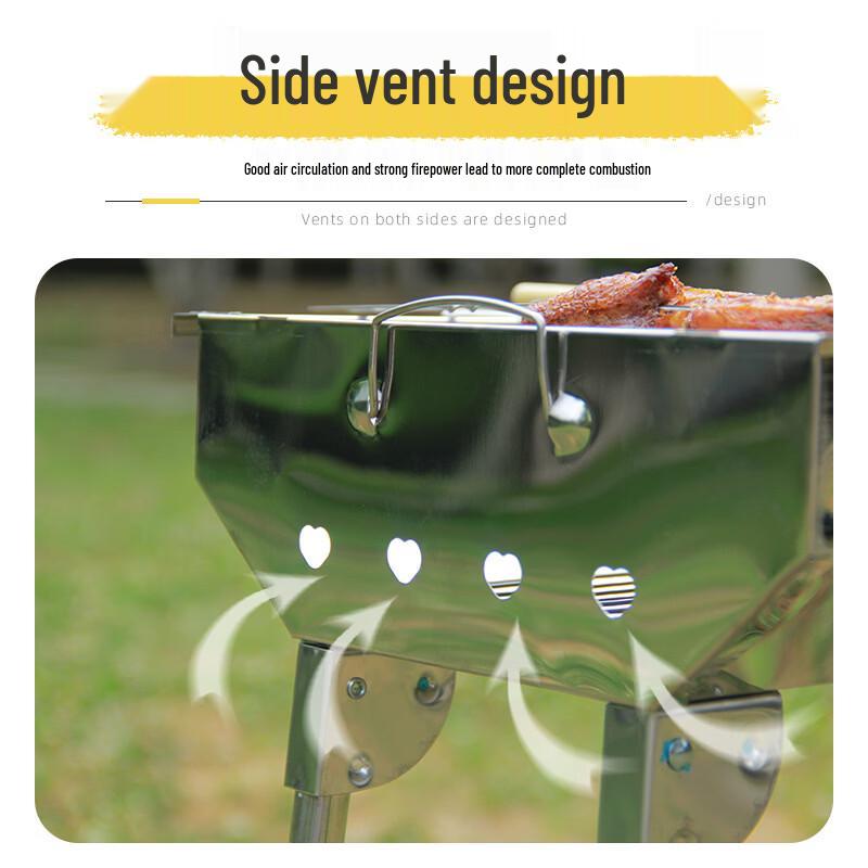 Portable Stainless Steel Outdoor BBQ Grill