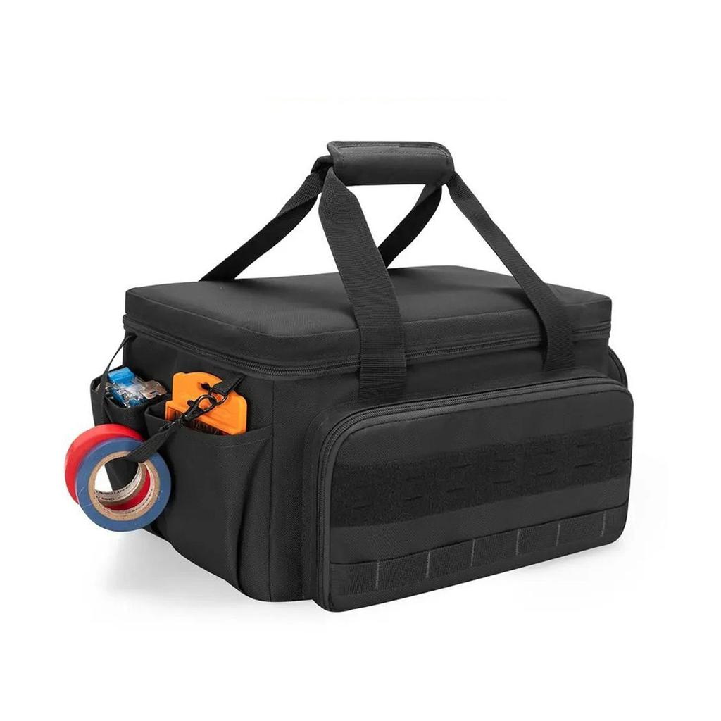 14 Inch Heavy Duty Tool Bag Storage Case Portable PU EVA Tool Organizer with Zip Pouch for Power Tools Accessories