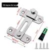 Stainless Steel 90° Right Angle Door Latch: Anti-Theft Sliding Bolt Lock