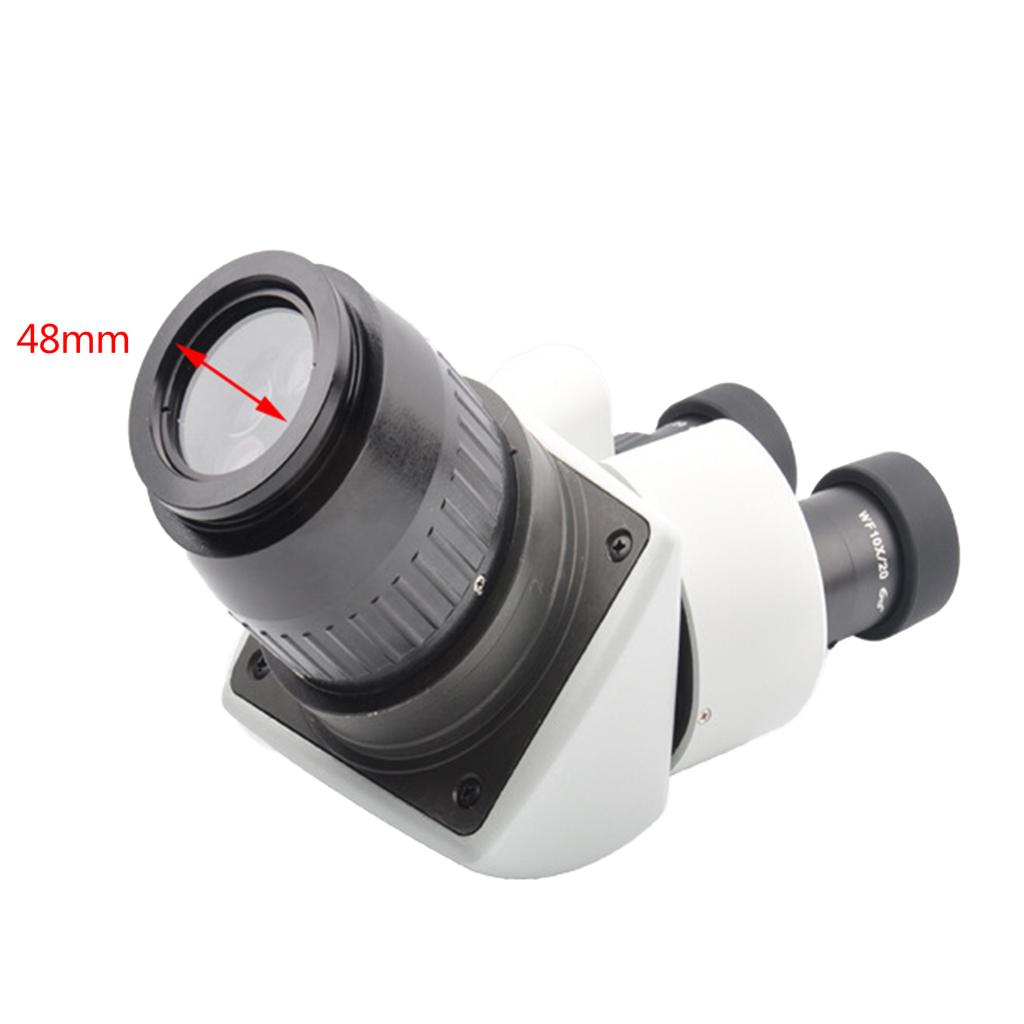 Aluminum 1X Barlow Lens for SM Series Stereo Microscopes 100mm Working Distance 48mm Dia Stereo Microscopes Accessories
