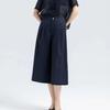 Wide Leg Pants Women Summer Loose High Waisted Versatile Slimming Seven Point Skirt Pant