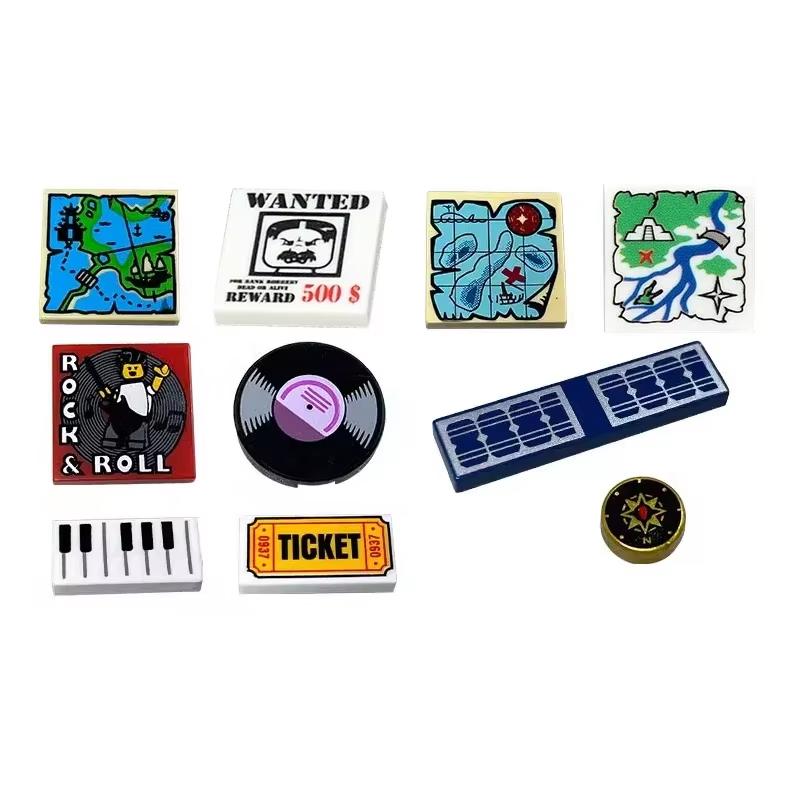 Scene Model Printing Accessories Building Blocks Dashboard Screen Keyboard Mouse Control Buttons Mini Compatible Brick Toy N08