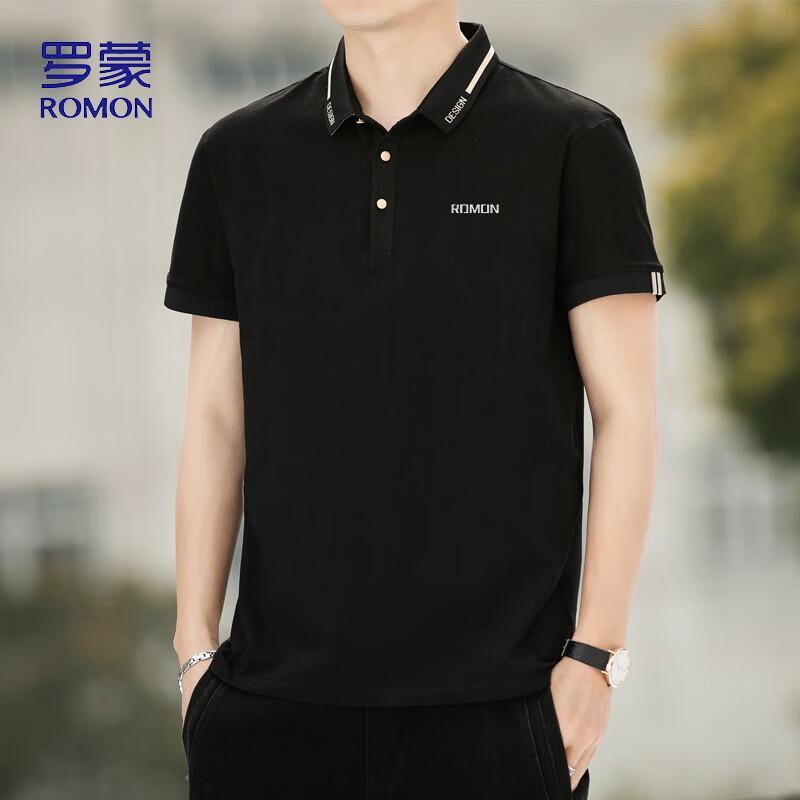 ROMON Men's Summer Polo Neck Short Sleeve T-Shirt LP5