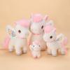 Plüsch-Einhorn-Spielzeug für Mädchen mit PP-Baumwollfüllung, weiches Geschenk für Kinder