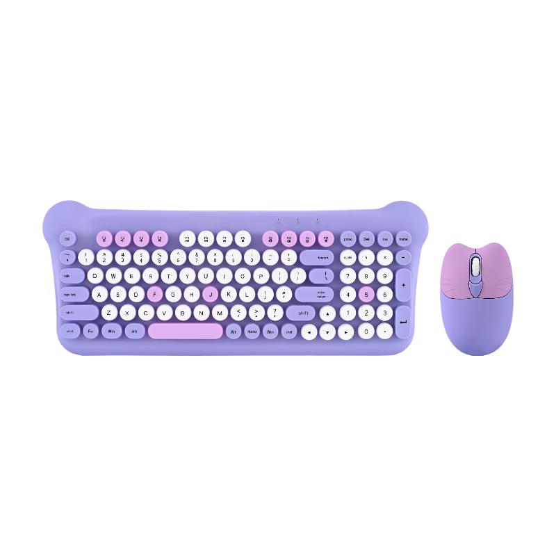 OIMG Wireless Macaron Keyboard and Mouse Combo