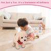 Interactive Walking Plush Puppy Toy Dog, Remote Control Electronic Robot Dog Realistic Wagging Tail, Grooming Set, Gift Toy For Girls & Boys
