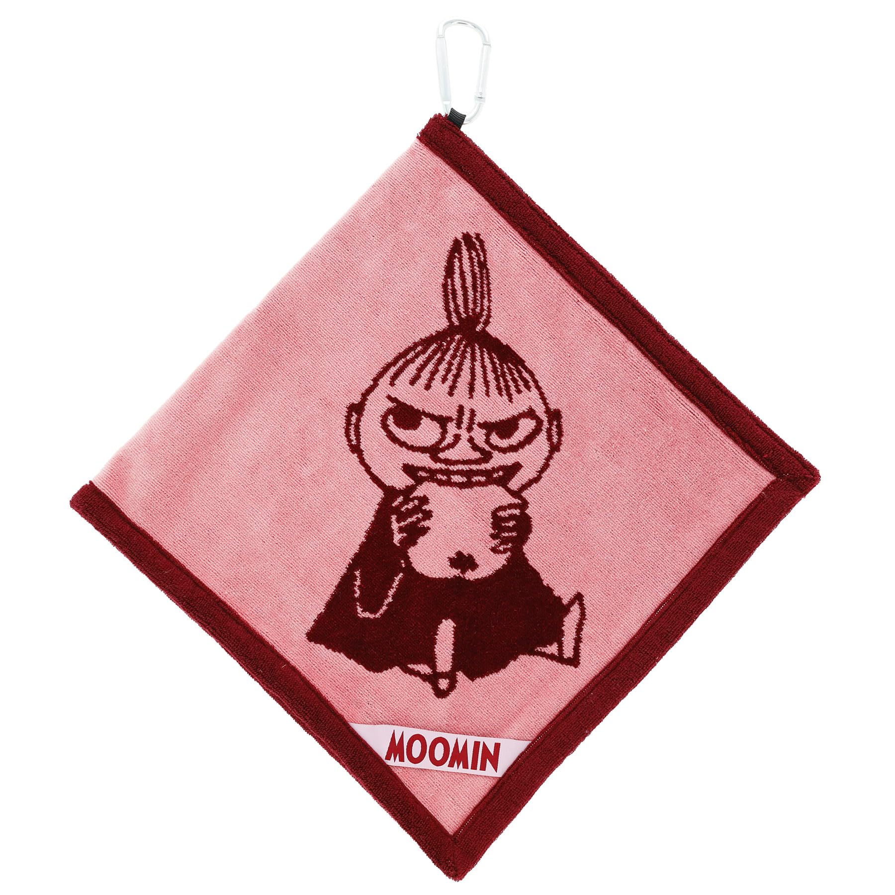 

Marushin Moomin Cleaning Moomin Mogu Mogu Golf Ball Ball Club Cleaner with 1525008500 Towel, Red, Character, Beginner s Towel, Cloth, Carabiner,