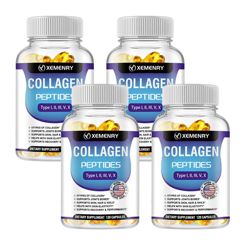XEMENRY - Collagen Peptide Capsules - Health for Joints, Bones, Skin, Hair, and Nails