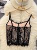 Sexy European & American Lace Eyelash Slimming Vest