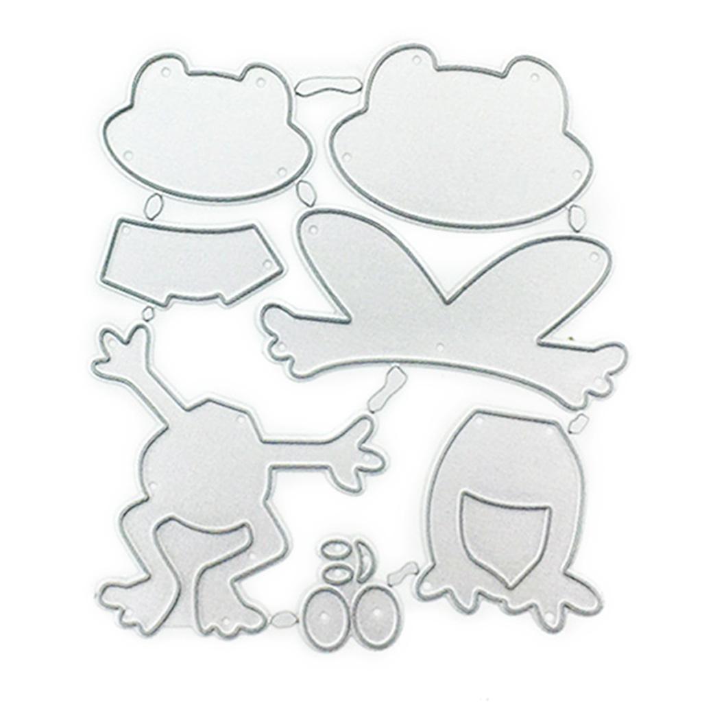 Metal Cutting Die 3D Happy for Frog Cutting Dies for DIY Scrapbooking Photo Deco