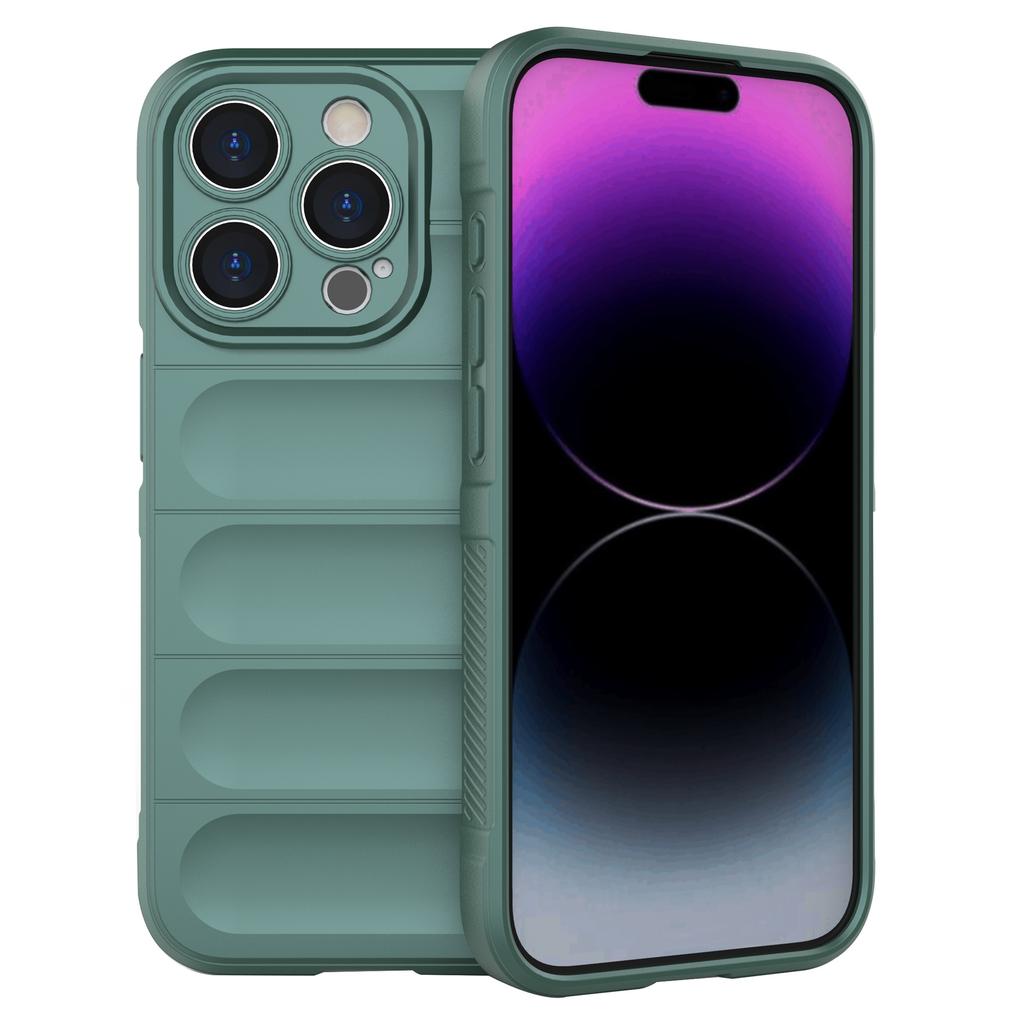 For iPhone 15 Pro Slim-Fit TPU Mobile Phone Case Anti-drop Rugged Cell Phone Back Cover