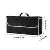 KKJOY Thickened Black Felt Car Trunk Storage Box Folding Debris Sorting Organizer for Vehicle Boot Space