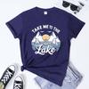 Take Me To The Lake TShirt Vintage Lake Life Summer Vacation Tshirt Cute Unisex Mountains Camping Outdoorsy Tee Shirt Top