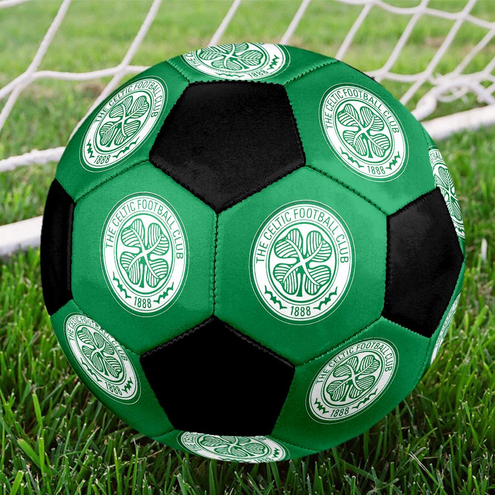 SIZE 5 Celtic Football Club Soccer Ball Colorful All Ages Machine Stitched PVC Competition Ready Durable High-Bounce