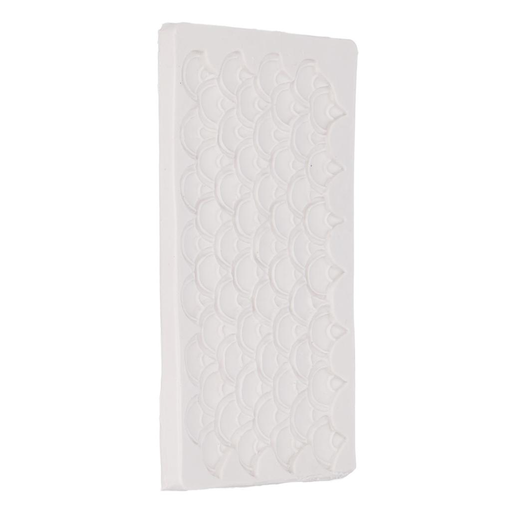 DIY Silicone Cake Fondant Molds Fish Scale Fondant Texture Mat for Chocolate Cupcake Wedding Cake