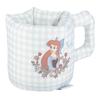 MORIPiLO Ariel Trinket Light Blue Gingham Pen Cute Disney 427428 Mug-Style Box, Tabletop, Approx. 11x11x13cm, Check, Holder, Item, Gift,