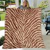 Tiger Print Pattern Beast Blanket,Flannel Blanket Throw Blanket,Child Warm Blanket for Home Living Room Bedroom Beds Sofa Picnic