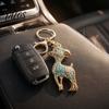 Women Keychain Pendant Rhinestone Sheep for Backpack, Sparkly Goat Car Key Ring, Lamb Decorative Backpacks and Handbags Backpack Accessory