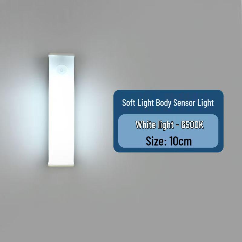USB Rechargeable LED Motion Sensor Light Strip for Cabinets, Wardrobes, and Aisles