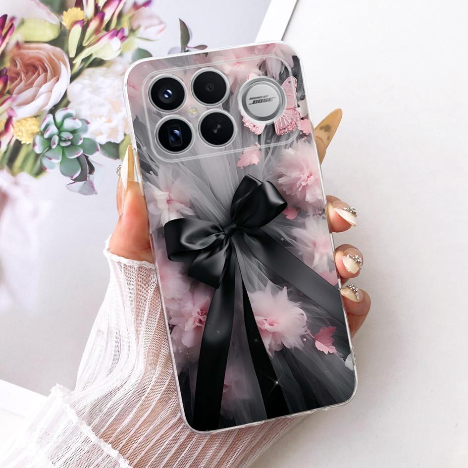 For Xiaomi POCO F8 Ultra Case Luxury Dragon Cartoon Transparent TPU Protection Cover For Poco F8 Pro Ultra PocoF8 Pro Soft Funda