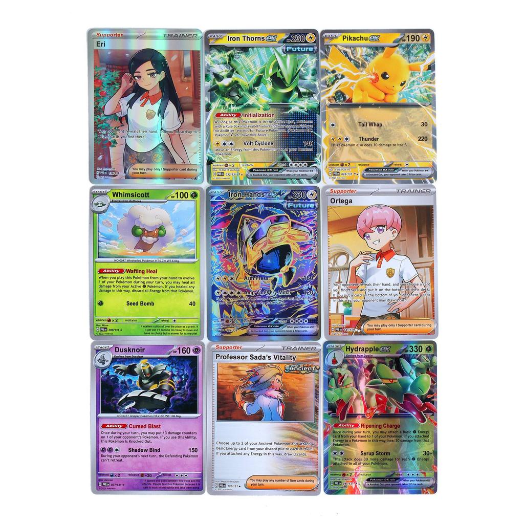 Niet-giftig Nieuw 360 Pokmon Scarlet Violet Zwarte Draak Witte Draak Kaart Pokmon Booster Zwaard Schild Serie Huisdier Elf Flash Kaart