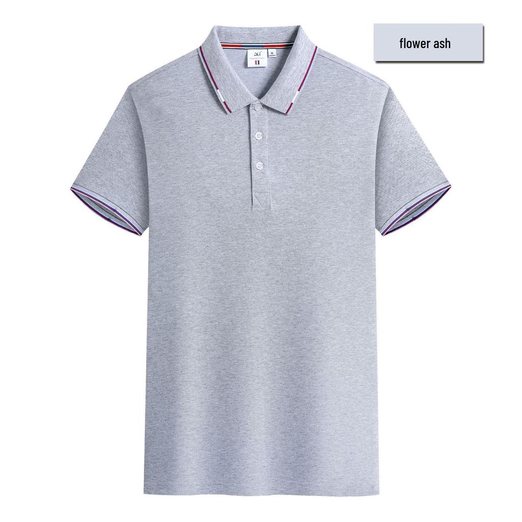 Custom Corporate Logo Polo Shirt - Short Sleeve Workwear for Summer Advertising & Team Outfits