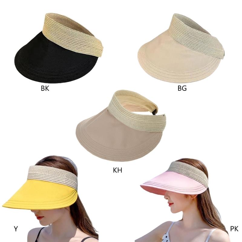 Beach Visor Summer Sun Hat Golf Cap Straw Sun Visor Golf Visor Women Visor Hat