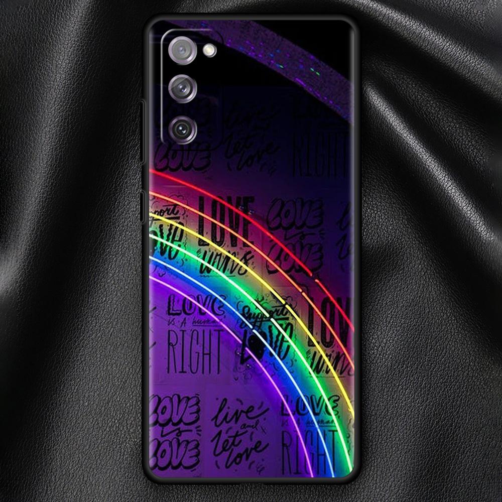 Lesbian LGBT Pride Soft Black Case For Samsung Galaxy S21 Ultra S20 FE S10 Plus S10e S9 S8 S7 M51 M31 Silicone Shell Phone Cover