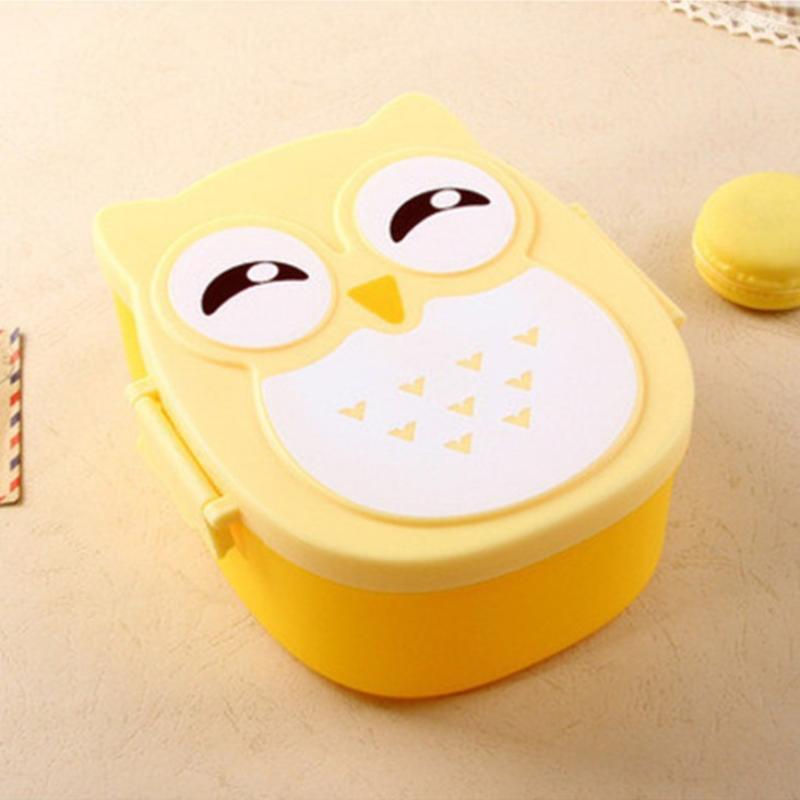 Bento Lunch Box in Plastica a Prova di Perdite per Bambini e Studenti, Contenitore per Alimenti Portatile con Posate per Viaggi su Strada e Attività all'Aperto